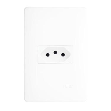 Imagem de Tomada 2P+T 10A 250 Volts Habitat - 2097 - FAME