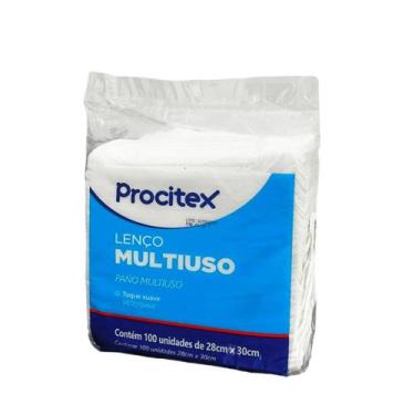 Imagem de Lenço para Higiene Corporal Procitex 28x30cm - 100 Unidades