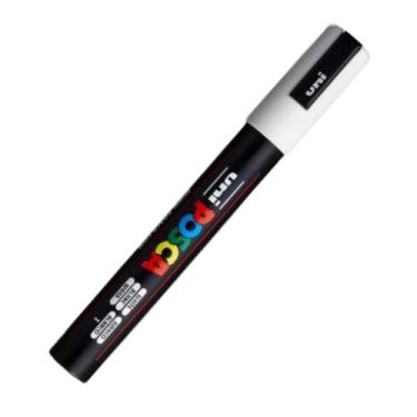 Imagem de Caneta posca artistica  pc-5m bullet shaped 1.8-2.5mm-branca - UNI