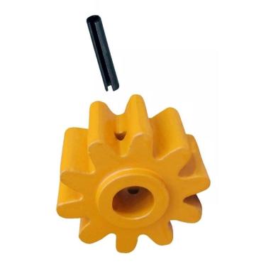 Imagem de Pinhão Da Betoneira Metalpama 200L 10 Dente + Pino Elástico