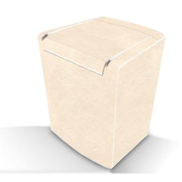 Imagem de Capa De Máquina De Lavar Abertura Superior Com Zíper Bege P