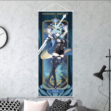 Imagem de Pôster de arte de parede Decorative Scroll Genshin Impact Eula