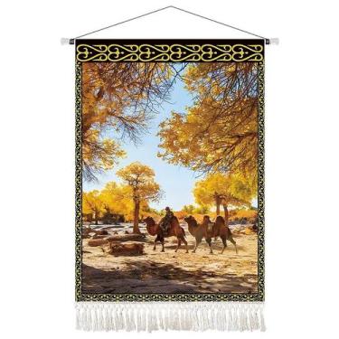Imagem de Tapeçaria de parede Camel Desert Microfabric 45x65cm Decoração de quar