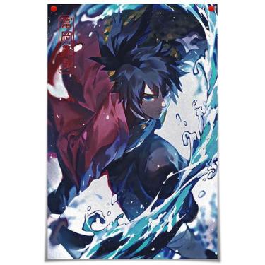 Imagem de Pintura de parede em tela Demons Slayers Tomiokas Giyuus - yiweisai