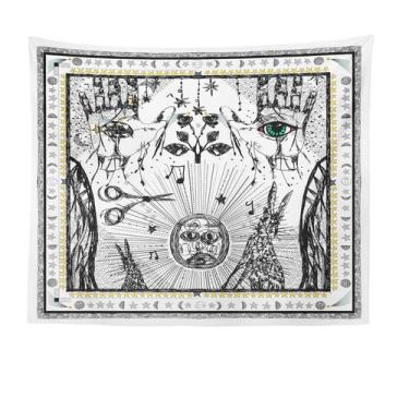 Imagem de Estética de sala de parede de tapeçaria, tarô, astrologia, 150x130cm -