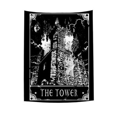 Imagem de Tapeçaria, torre suspensa na parede, sala estética, 150x130cm, microte