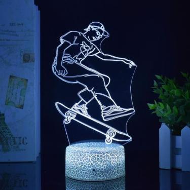 Imagem de Skates LED 3D que mudam de cor com luz noturna para meninos - Yiweisai