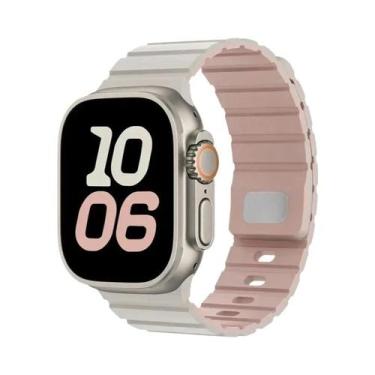 Imagem de Pulseira Magnética De Silicone Para Apple Watch 46/42mm 49mm 44mm 45mm