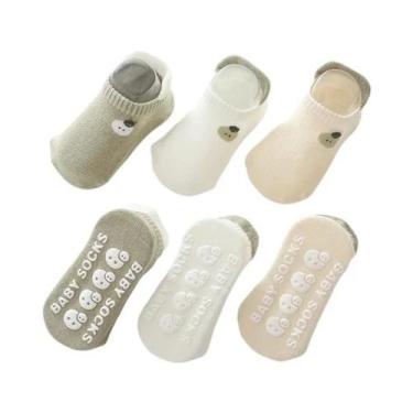 Imagem de Meias Antiderrapantes De Verão Para Bebês, Conjunto De 3 Pares, Design