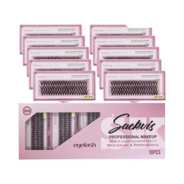 Imagem de Cílios Postiços Individuais 40D 9-14mm Curvatura C, 10 Caixas, Atacado