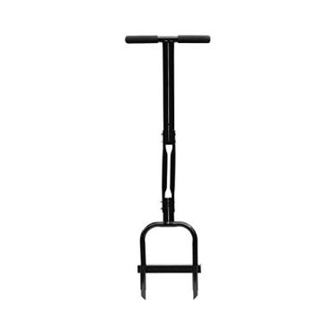 Imagem de Plug Aeration, aerador de gramado Hand Hollow Tine, pesado, 89 cm x 28 cm, preto