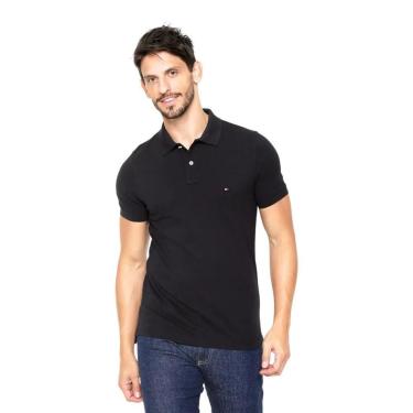 Imagem de Camisa Polo Tommy Hilfiger Liquid Cotton Cuff Slim Marinho-Masculino