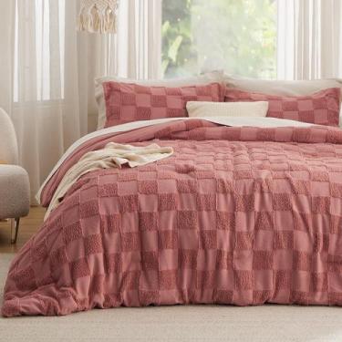 Imagem de Conjunto de edredom Bedsure Twin/Twin XL rosa acinzentado, 2 peças
