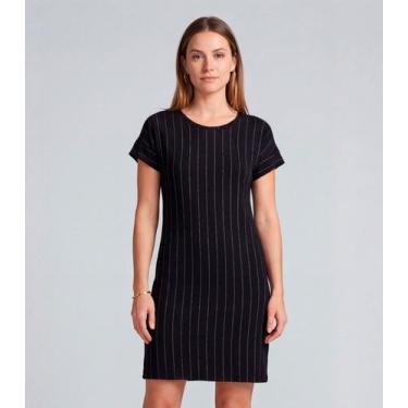Imagem de Vestido Básico Com Gola Redonda Infinita Cor Preto, G, Preto