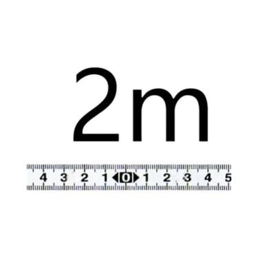 Imagem de Fita Métrica Autoadesiva Para Trilho De Esquadria, Régua De Aço Métric