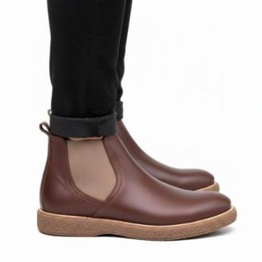 Imagem de Bota Chelsea Masculina Em Couro Nobre Super Macia e Resistente 2400-Masculino