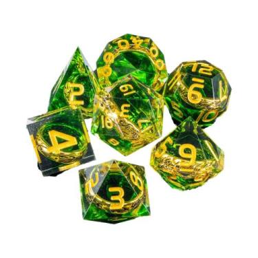 Imagem de Conjunto De Dados Poliedrais D6 De Resina Para Jogos De Tabuleiro Dung