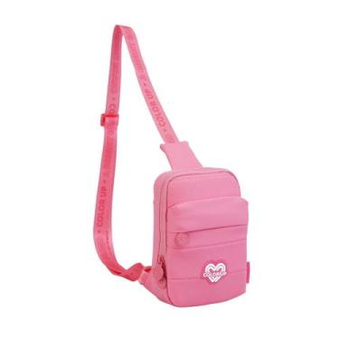 Imagem de Bolsa Transversal Color Up Passeio Shoulder Bag Juvenil Teen Cor:Rosa 