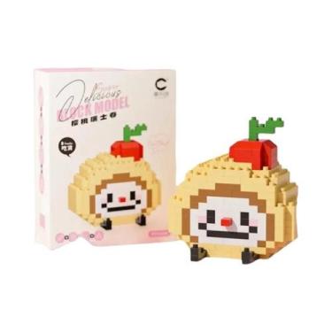 Imagem de Blocos De Montar Mini Brinquedo De Quebra-Cabeça De Alimentos: Abacate