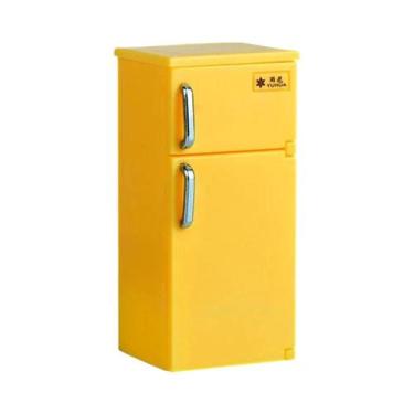 Imagem de Modelo De Geladeira Retro Miniatura Para Boneca Blyth, Eletrodoméstico