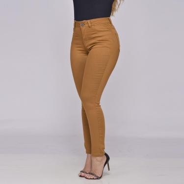 Imagem de Calça Sarja Feminina Skinny Cintura Alta Elastano 7914-Feminino