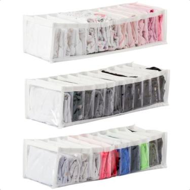 Imagem de Kit 3 Colmeias Organizadoras 11 Nichos Camisetas Regatas infantil Shor