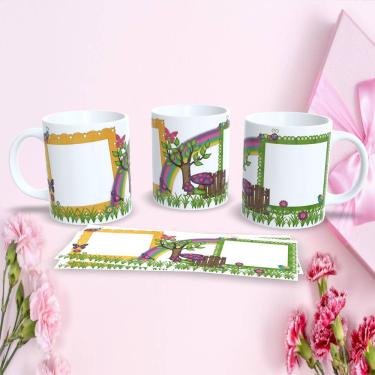 Imagem de Caneca de Porcelana Mães Estampa 7 Presente Dia das Mães 325ML Decorada Apta micro-onda...