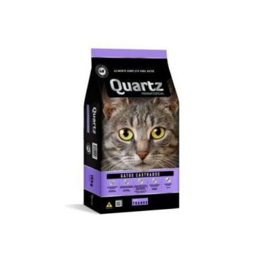 Imagem de Ração Premium Especial Quartz Gatos Castrados Adulto  1Kg - Sabor Fran