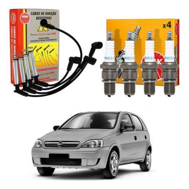 Imagem de Kit Vela Cabo Ngk Corsa Novo 1.0 Gasolina 2003 A 2005
