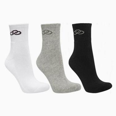 Imagem de Kit Meia Olympikus Cano Médio Adulto