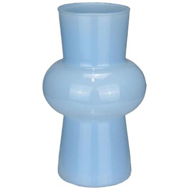 Imagem de VASO DECORATIVO ENFEITE PLANTA ECLIPSE LEITOSO VIDRO 20x12x12cm BRANCO