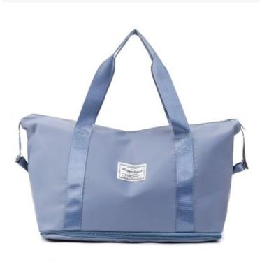 Imagem de Bolsa de Viagem OEM 678-680 em Tecido Oxford 28x42x22cm 678-azul Claro Feminina à Prova...