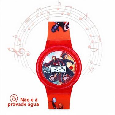 Imagem de Relógio Infantil Marvel – vermelho Confortável - Tudo em Caixa