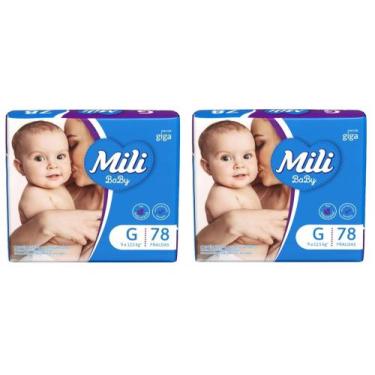Imagem de Fralda mili giga baby g78 - kit 2 unidades