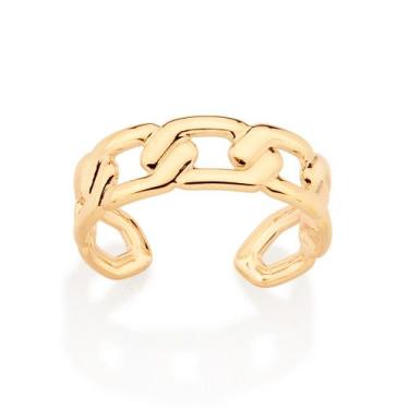 Imagem de Anel ajustável elo de corrente 18k  513242 Rommanel, Dourado, 22