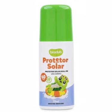 Imagem de Protetor Solar Infantil FPS 60 Roll-On para Rosto e Corpo, proteção UVA+UVB, Resistente à Água, Vegano, Hipoalergênico, Toque Seco, Uso Diário, Ideal para Crianças, Bebes e Mães– Protetor Solar Roll-On 75ml BioClub