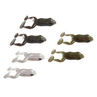 Imagem de Kit 6 Iscas Artificiais Para Pesca Monster 3X Paddle Frog 9,5cm, Kit 1