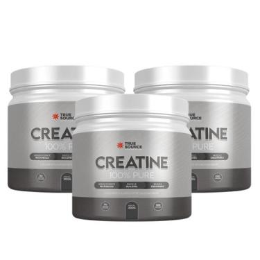 Imagem de 3x Creatina 100% Pura True Source 300g, Sem Sabor