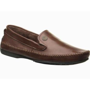 Imagem de Mocassim Masculino Pegada Em Couro 140771, Pinhão, 40