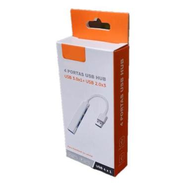 Imagem de Hub Lukton Usb Tipo C Para 4 Portas Usb 3.0 Hb-015