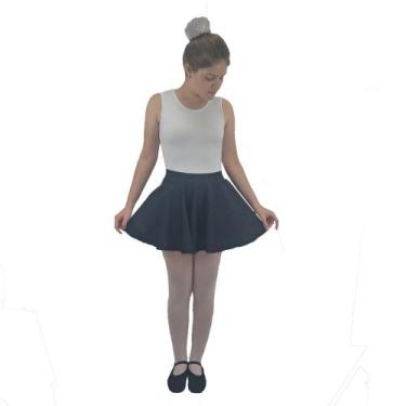 Imagem de Saia Ballet Ritmus Damma Adulto 102 Rodada Com Elástico, G, Preto