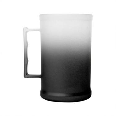 Imagem de Caneca de Chopp Acrilico degradê preta - 300ml - Sil