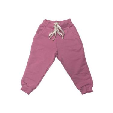 Imagem de Calça Infantil Menina Moleton Rosa Bugbee, 2, Rosa