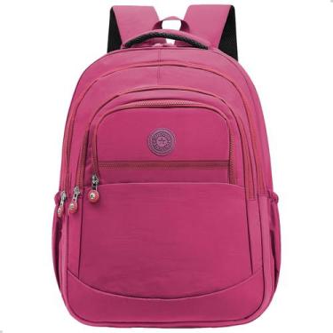 Imagem de Mochila Escolar Bolsa Feminina Faculdade Trabalho Grande Com Espaço Pa