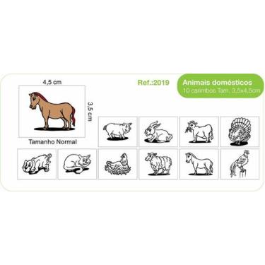 Imagem de Carimbo Animais Domésticos - Fundamental - FUNDAMENTAL BRINQUEDOS