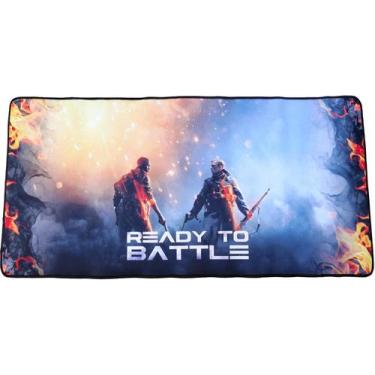 Imagem de Mousepad Gamer Speed Temático Extra Grande Teclado Borda Premium 3mm -