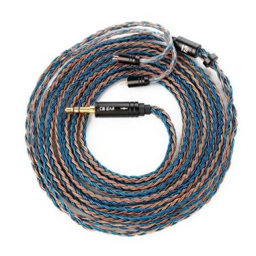 Imagem de keephifi Cabo IEM 2 pinos 6ft+/2 metros, KBEAR ST16 Plus Upgrade Cabo 