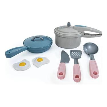 Imagem de Mini Conjunto Cozinha Infantil Kit Com 7 Acessórios Picolor Poliplac