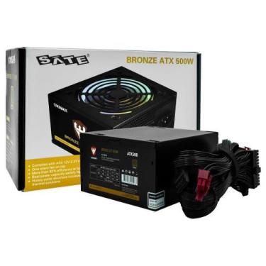 Imagem de Fonte de Alimentação ATX500 500W ATX 80 Plus Bronze com RGB Satellite