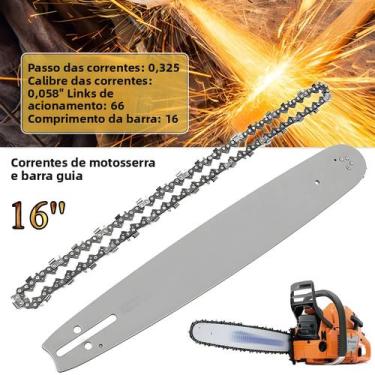 Imagem de Kit De Barra Guia E Corrente De 16 Polegadas Para Motosserras Husqvarn